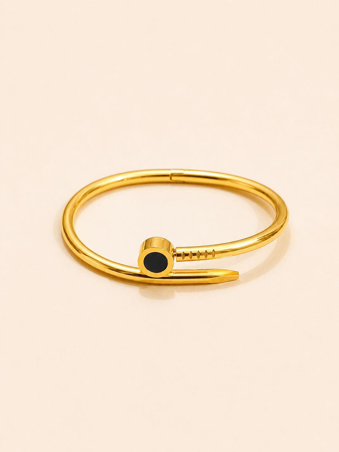 Noir Nail Gold Bracelet