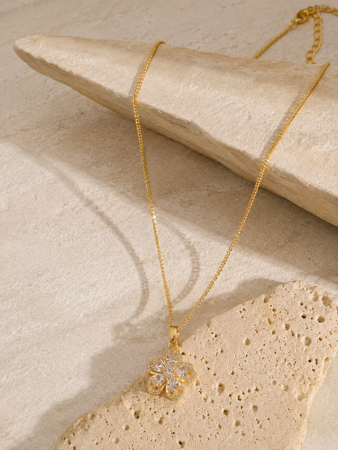 Floral Crystal Necklace