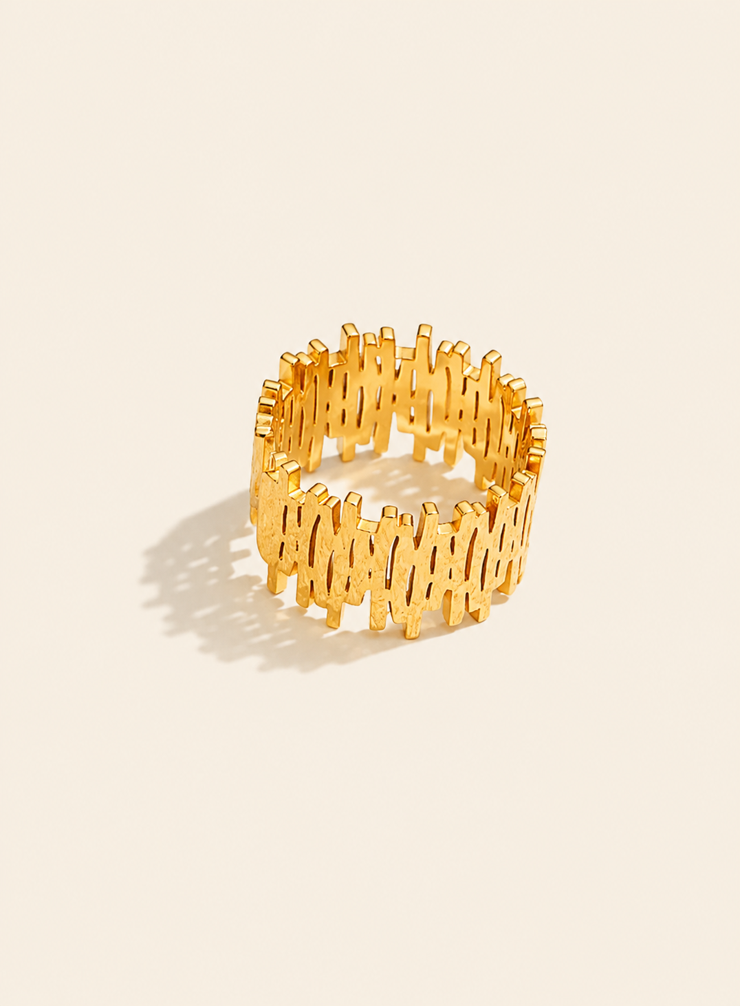 Urban Texture Gold Ring