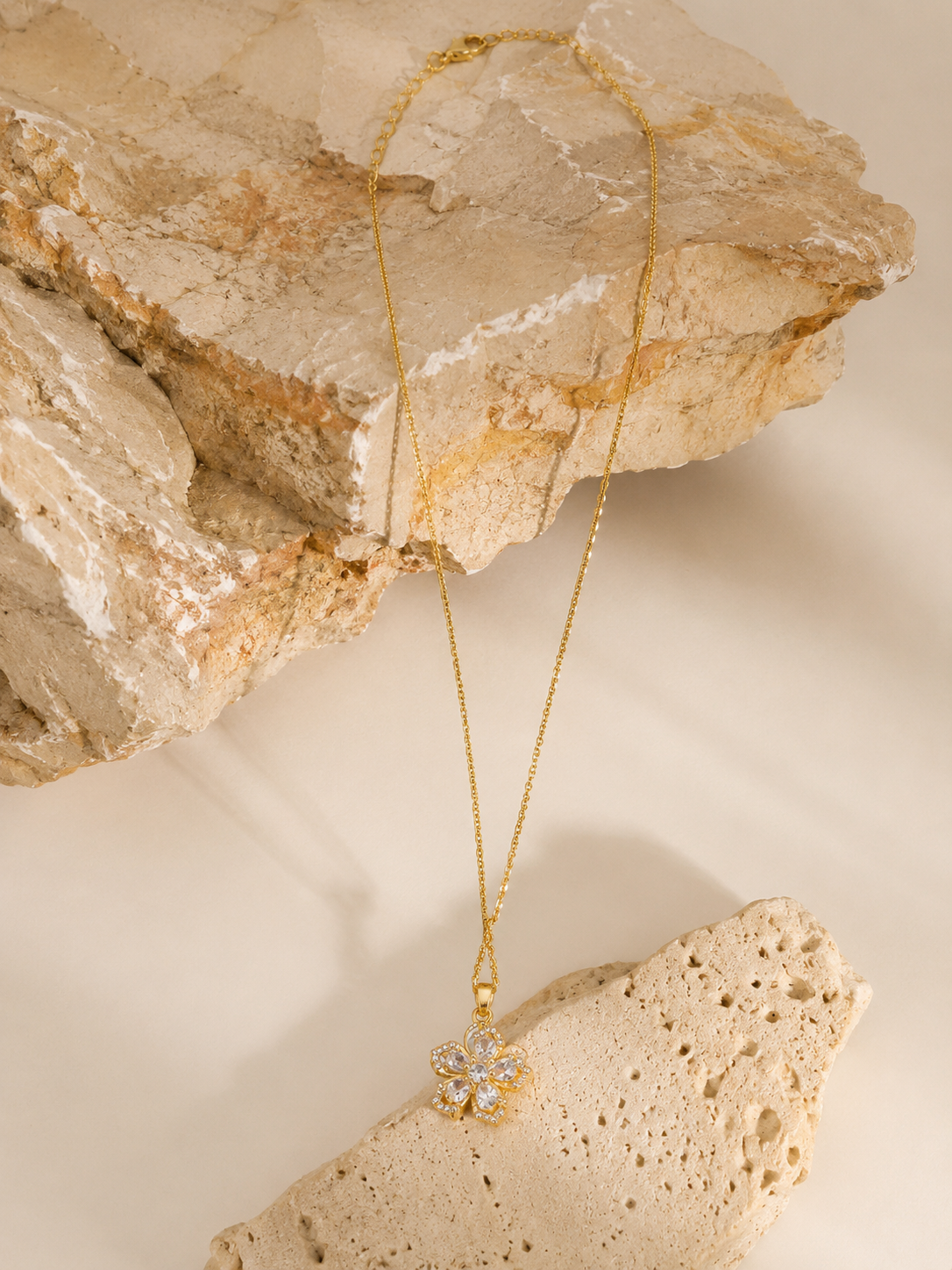 Floral Crystal Necklace