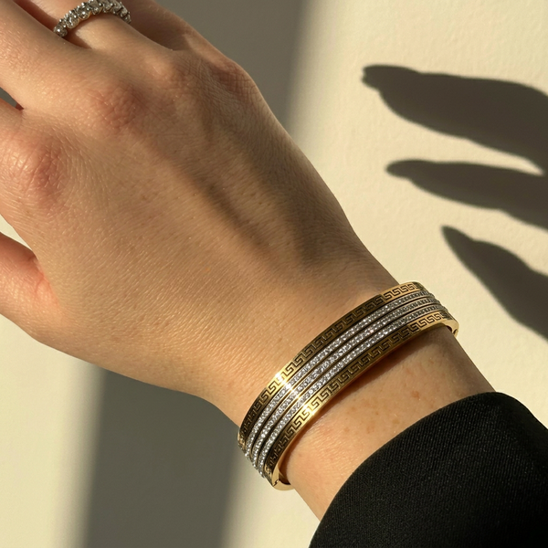 Gold-Plated Stainless Steel Bracelet - 2.0 to 2.5