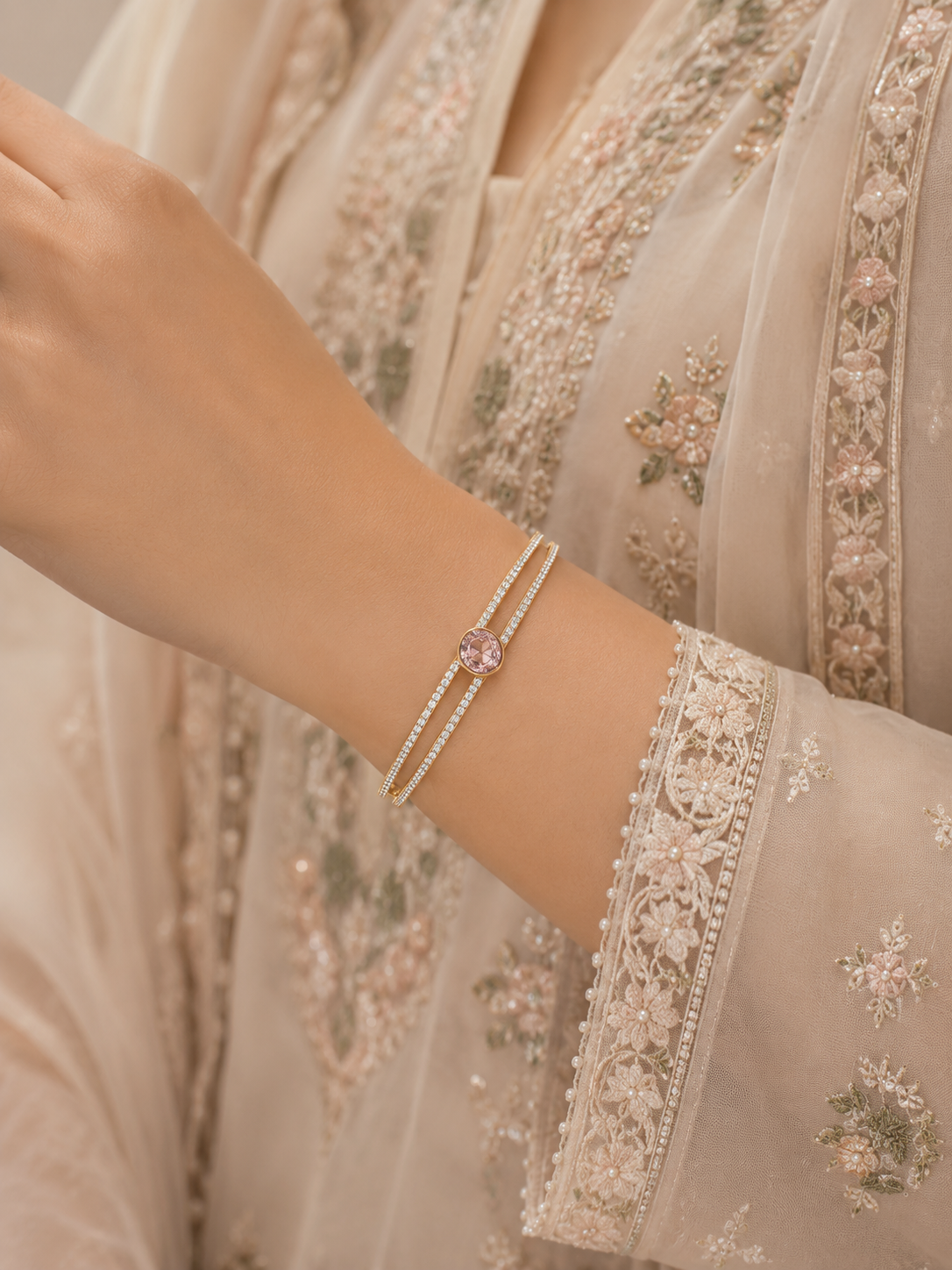 Blush Bangle Bracelet