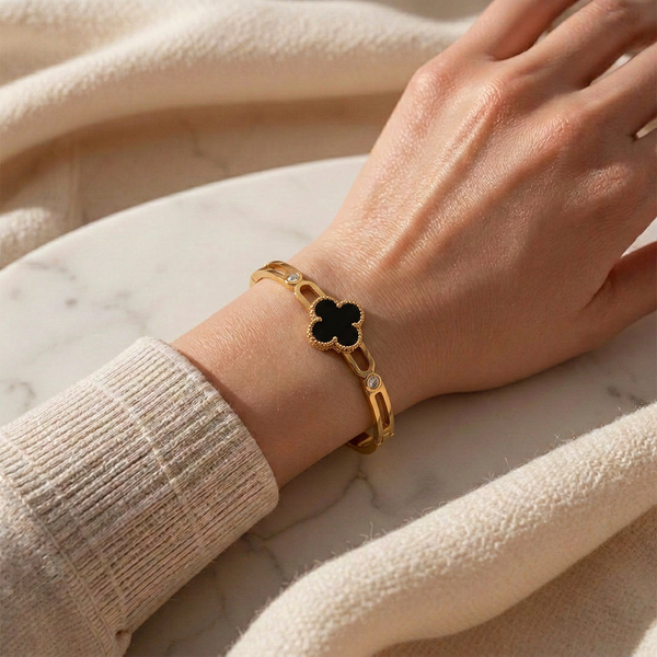 Black Clover Bracelet - 2.0 to 2.5